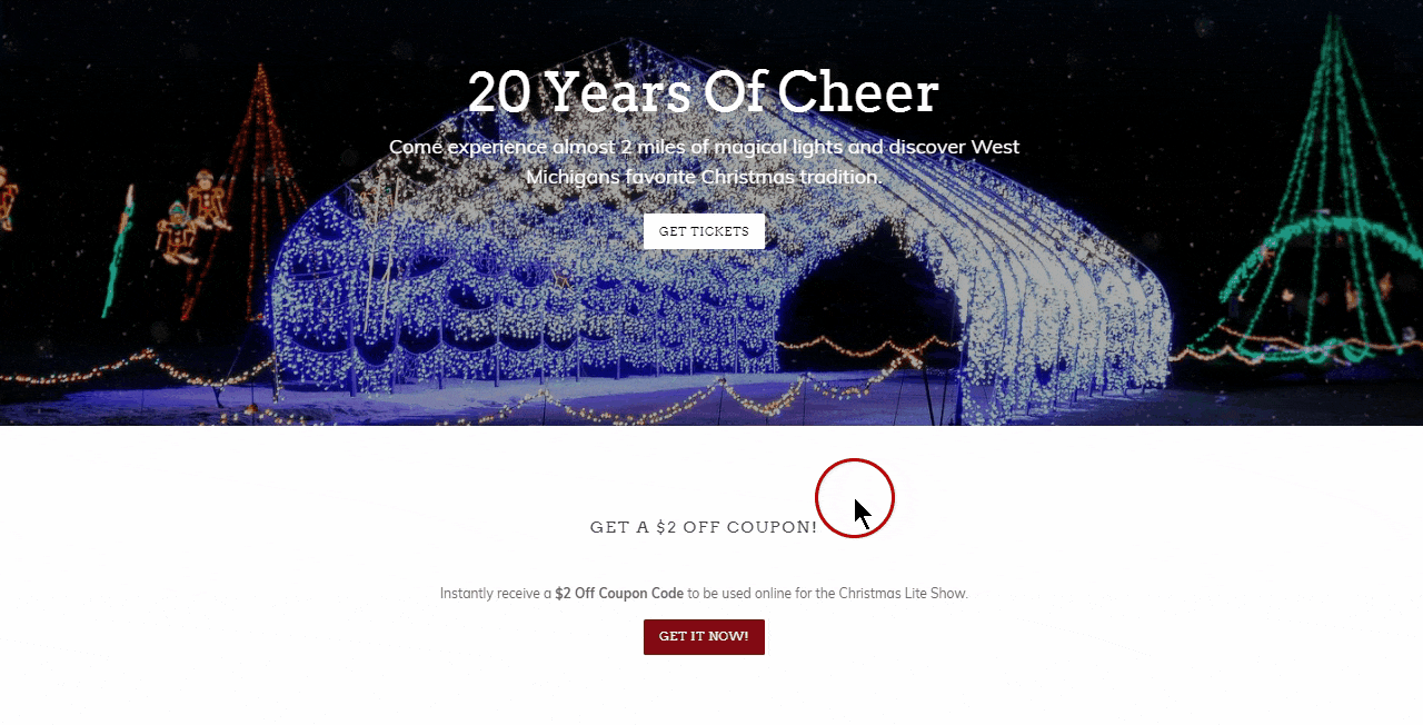 christmasliteshowgif - OptinMonster MonsterLinks can drive leads and sales for email marketing and ecommerce