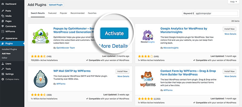 02-activate - OptinMonster Activate Plugin