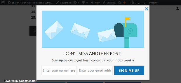16 final campaign for a wordpress popup form on click - OptinMonster 16 final campaign for a wordpress popup form on click