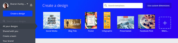 3 Canva - OptinMonster content creation tools for social media imclude canva
