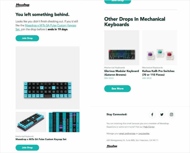 abandoned-cart-email-example - OptinMonster abandoned cart email example