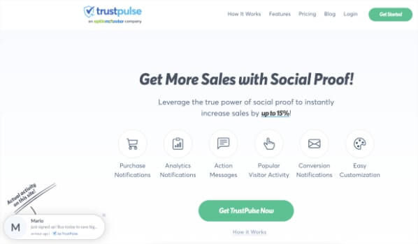 best woocommerce plugins_trustpulse - OptinMonster highly recommended woocommerce apps
