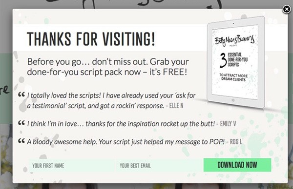 Betty Means Business - OptinMonster Betty Means Business