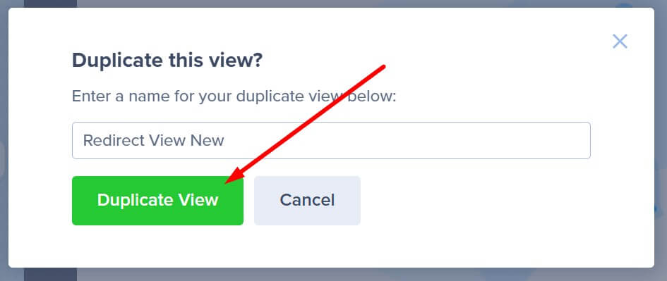Duplicate button - OptinMonster Screenshot of the "Duplicate" button.