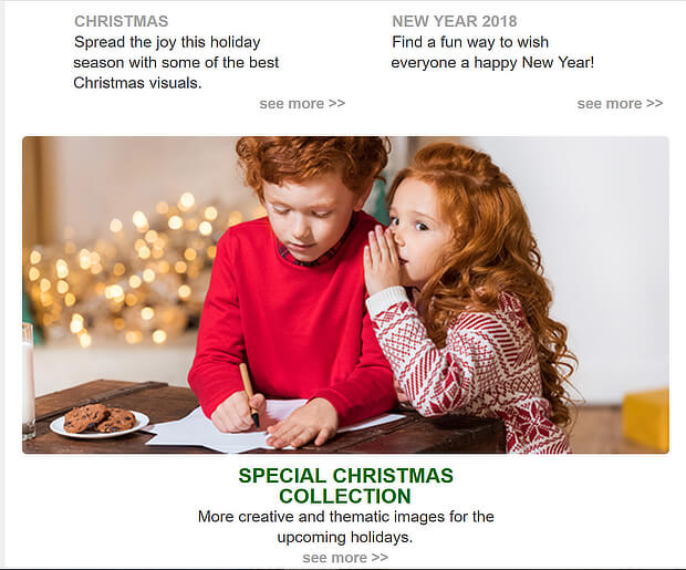 email newsletter examples - deposit photos - OptinMonster email newsletter examples - deposit photos