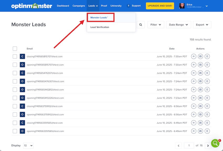 monster-leads - OptinMonster Monster Leads is OptinMonster's internal lead storage option for capturing leads.