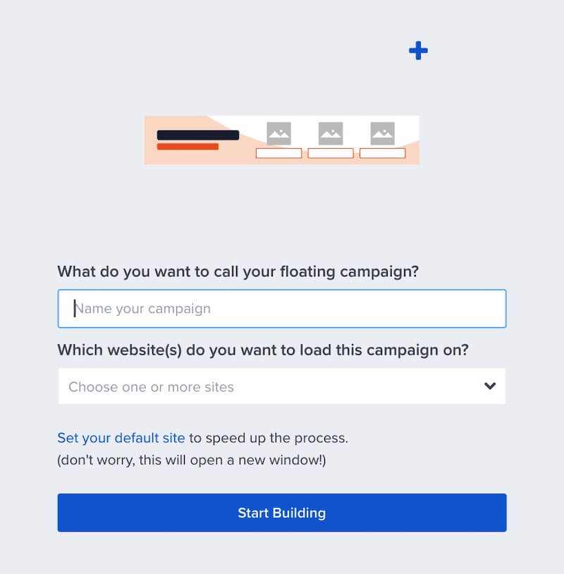 Name and assign the new Floating Bar campaign. - OptinMonster Name and assign the new Floating Bar campaign.