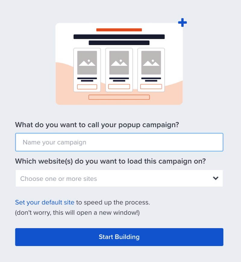 Name and assign your new Popup campaign. - OptinMonster Name and assign your new Popup campaign.