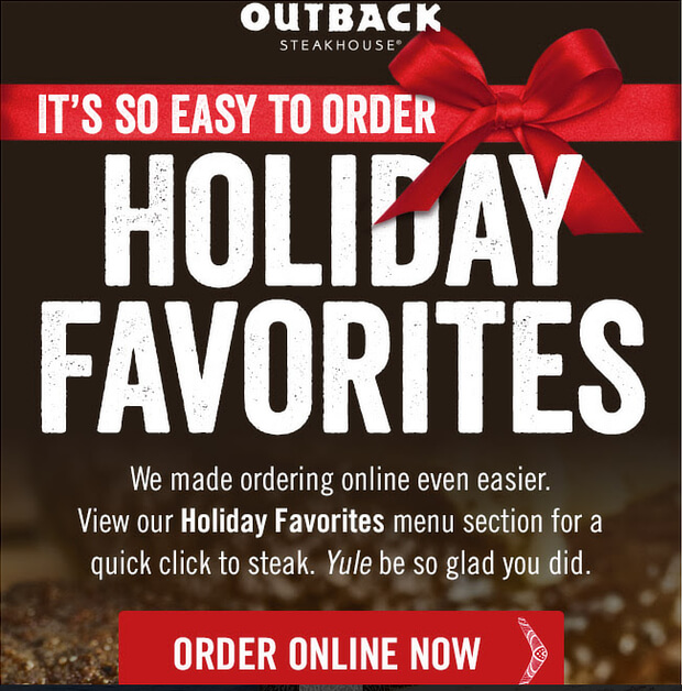 outback email newsletter design example 1 - OptinMonster outback email newsletter design example 1