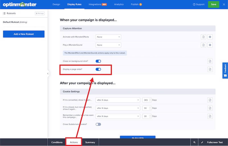 Enable page slide for Fullscreen campaigns in OptinMonster. - OptinMonster Enable page slide for Fullscreen campaigns in OptinMonster.