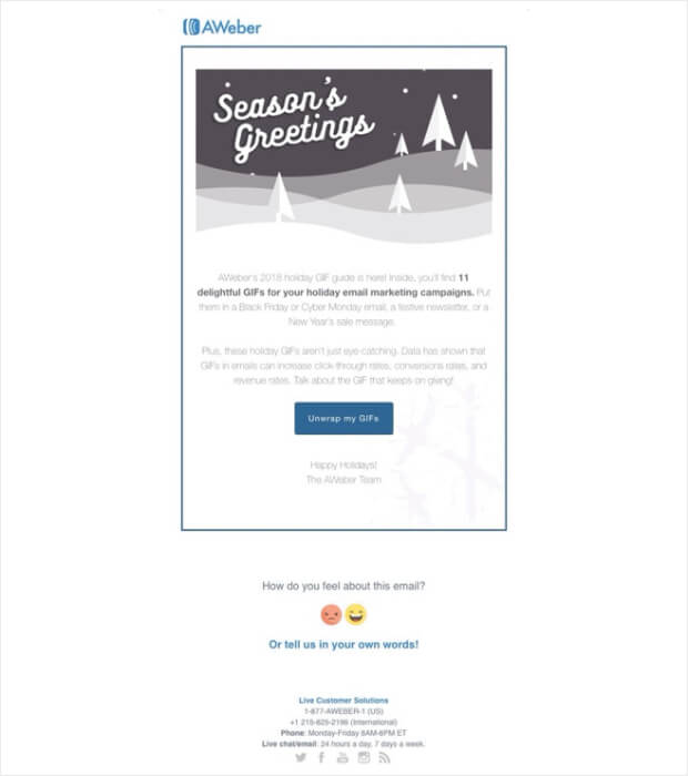 seasonal-and-holiday-email-example - OptinMonster seasonal and holiday email example