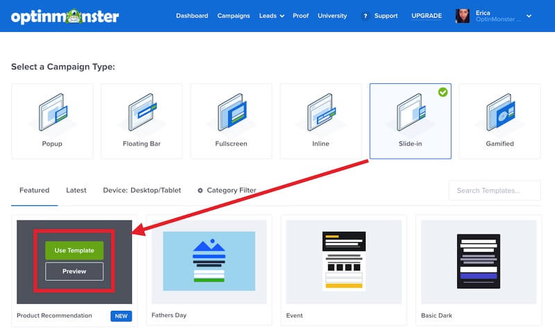 Preview or use a Slide-in template. - OptinMonster Preview or use a Slide-in template.