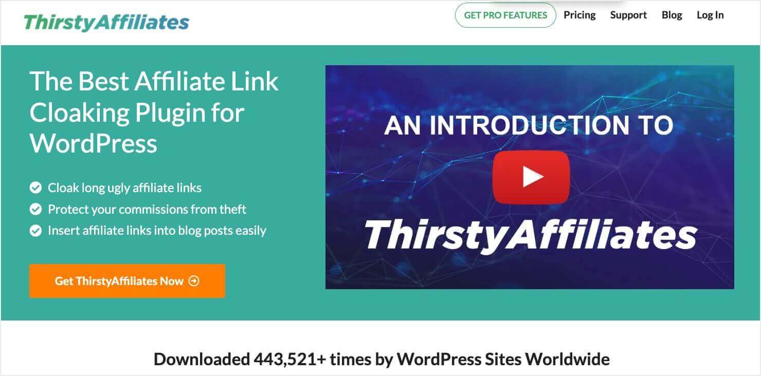 thirstyaffiliates-homepage - OptinMonster