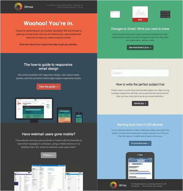 welcome-email-example - OptinMonster welcome email example