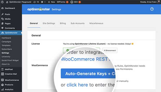 Connect WooCommerce to the OptinMonster plugin. - OptinMonster Connect WooCommerce to the OptinMonster plugin.