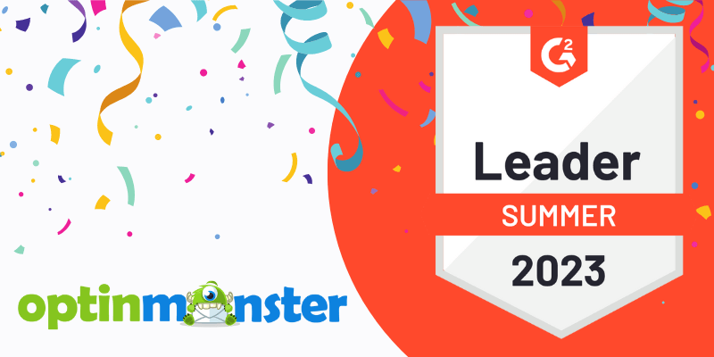 OptinMonster wins G2 Leader Award - OptinMonster OptinMonster wins G2 Leader Award