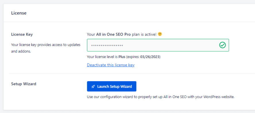 AIOSEO license - OptinMonster AIOSEO license
