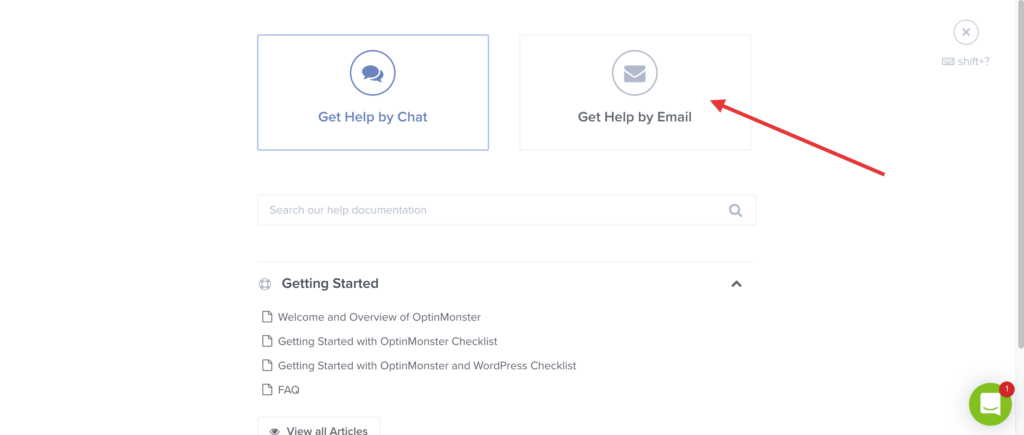 Support Ticket - OptinMonster