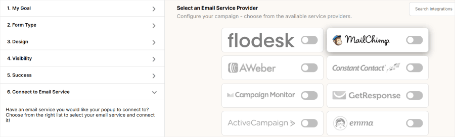 Bdow's integrations - OptinMonster Bdow's integrations