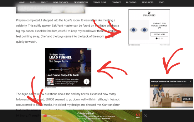 Blog with too many ads - OptinMonster Blog with too many display ads. Affiliate marketing can help be more effective.
