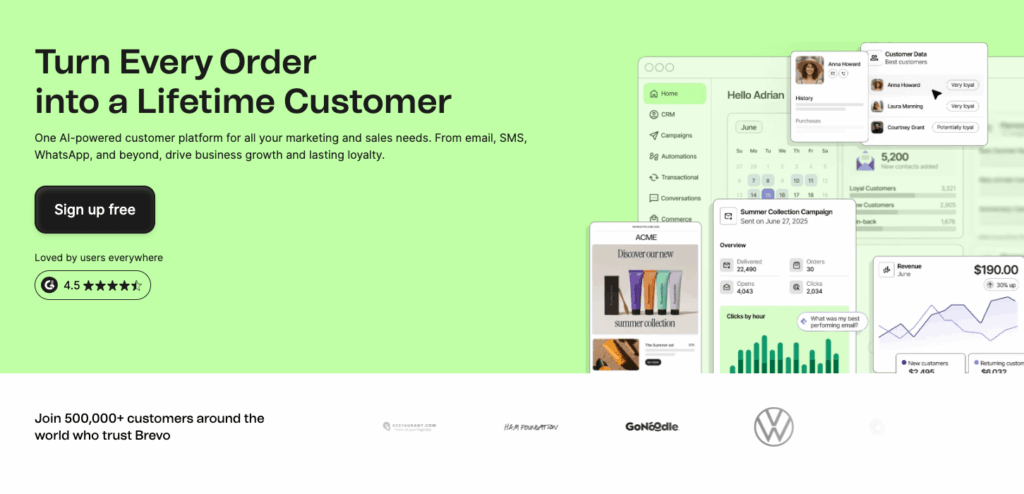 Brevo - best email automation software - OptinMonster Brevo - best email automation software