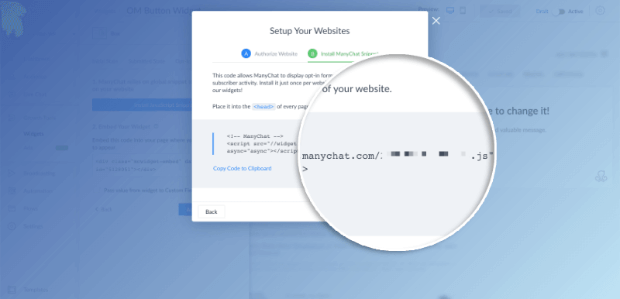 cb-copy-id - OptinMonster manychat copy facebook id