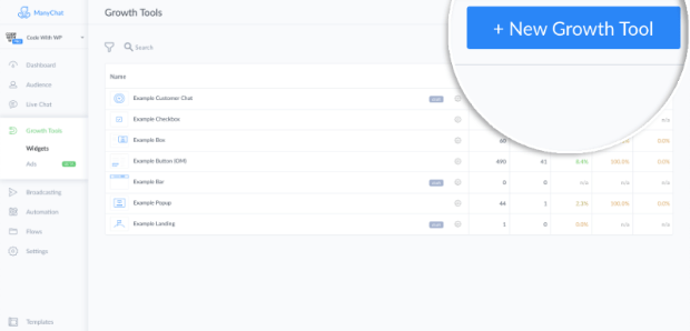 cb-new-growth-tool - OptinMonster manychat new growth tool