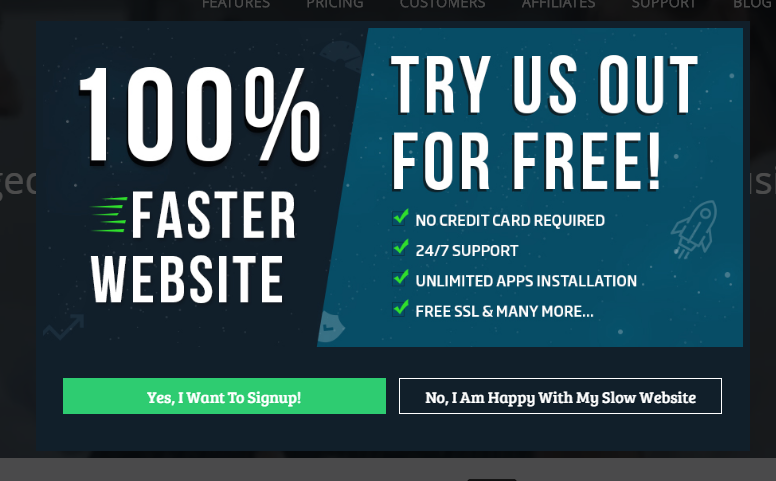 Cloudways begins using Yes/No Optins - OptinMonster Cloudways begins using Yes/No Optins