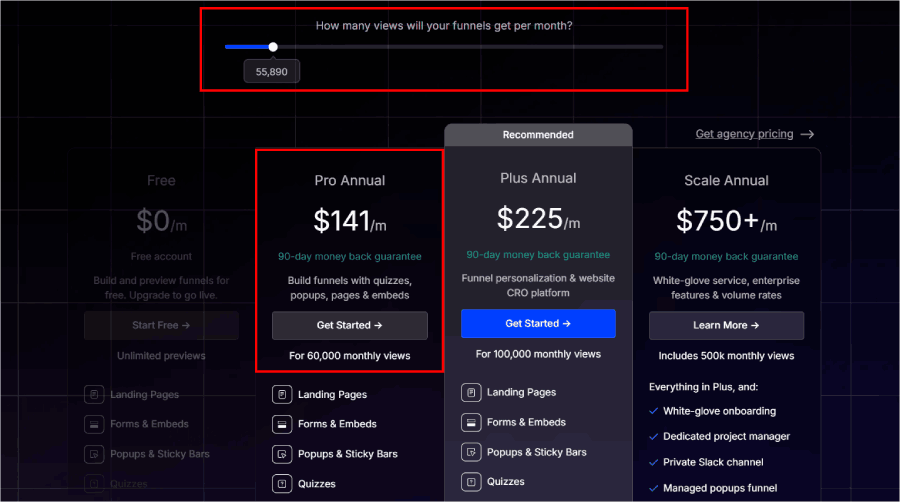 ConvertFlow's overage pricing - OptinMonster ConvertFlow's overage pricing