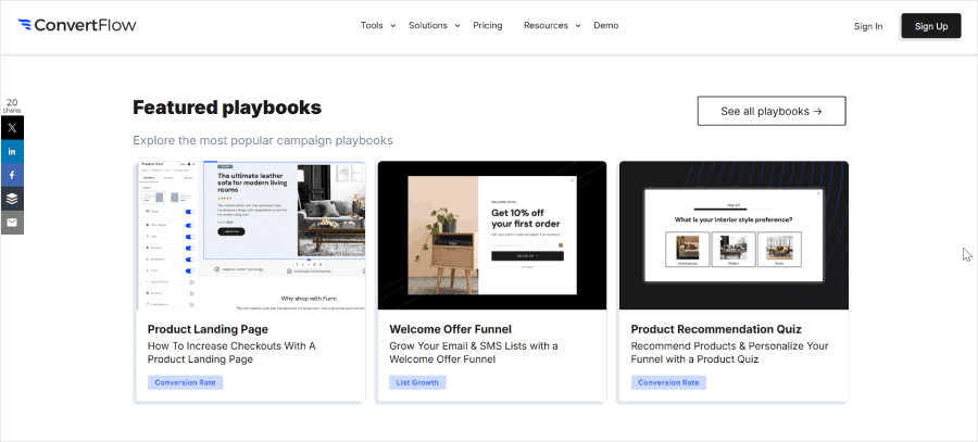 ConvertFlow's Playbooks - OptinMonster ConvertFlow's Playbooks