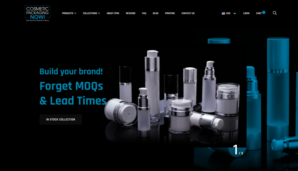 CPN Home Page - OptinMonster Cosmetic Packaging Now homepage