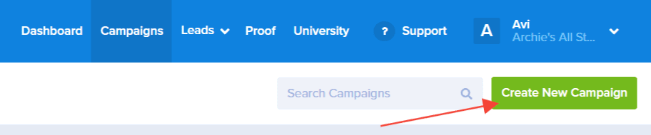 create new campaign - OptinMonster
