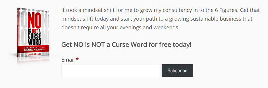 Optin for a Drip Marketing Campaign at CurtisMcHale.ca Optin for a Drip Marketing Campaign at CurtisMcHale.ca