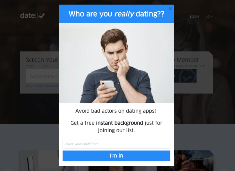 dateid signup campaign - OptinMonster dateid signup campaign