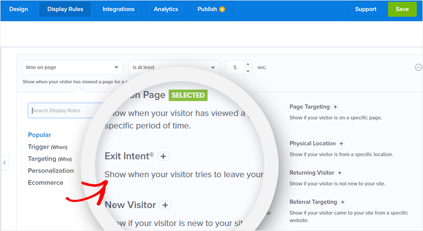 drag-and-drop-popup-builder-exit-intent1 - OptinMonster drag-and-drop-popup-builder-exit-intent
