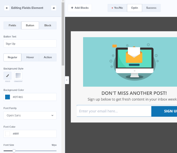 edit_submit_button - OptinMonster edit submit button