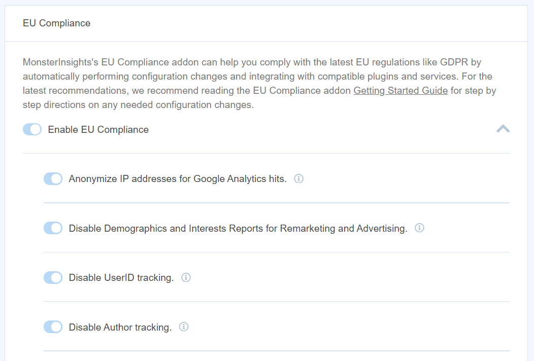 eu compliance addon - OptinMonster eu compliance addon