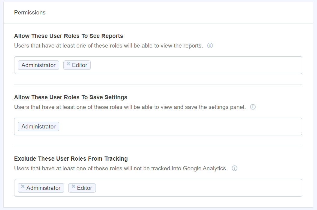 exclude user roles from tracking - OptinMonster exclude user roles from tracking