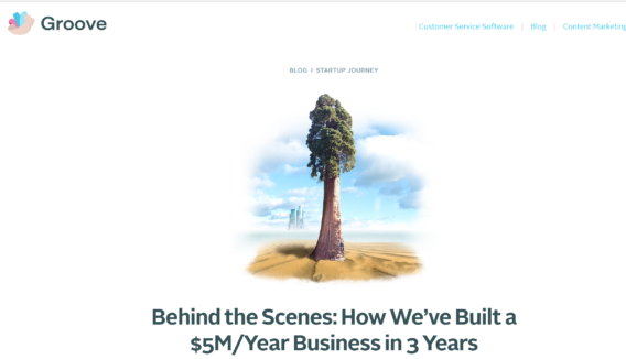 groovehq case study - OptinMonster https://www.groovehq.com/blog/how-we-built-a-5m-business-with-content-marketing