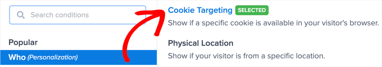 hide_cookie targeting 1-min - OptinMonster how to hide a popup
