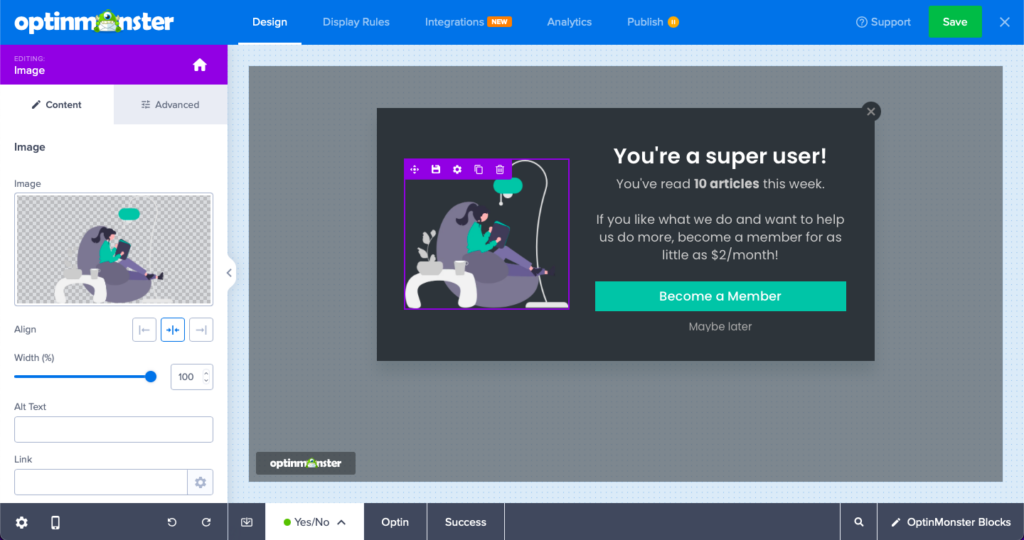 image block optinmonster - OptinMonster image block optinmonster