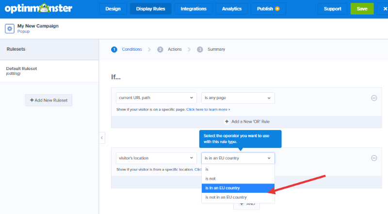 in an EU country - OptinMonster