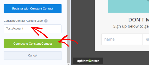 label_and_connect - OptinMonster label and connect