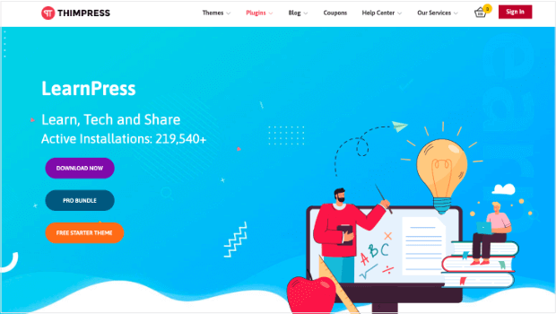 learnpress-wordpress-lms-homepage - OptinMonster Homepage for LearnPress WordPress LMS