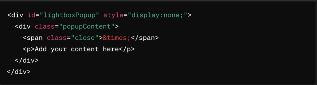 Lightbox Popup - HTML - OptinMonster Lightbox Popup - HTML
