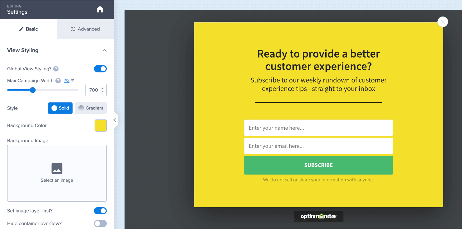 lightbox popup_changed bg color op-min - OptinMonster customize lightbox popup