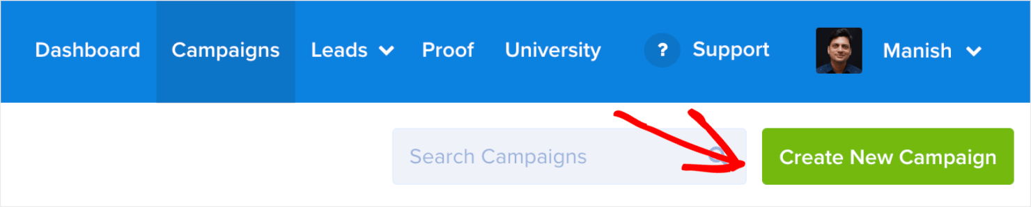 lightbox popup_create a new campaign op-min - OptinMonster website lightbox popup