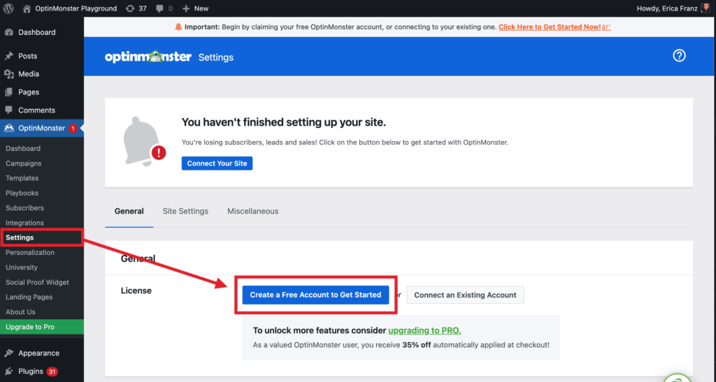 Get started using OptinMonster with WordPress for free - OptinMonster Get started using OptinMonster with WordPress for free