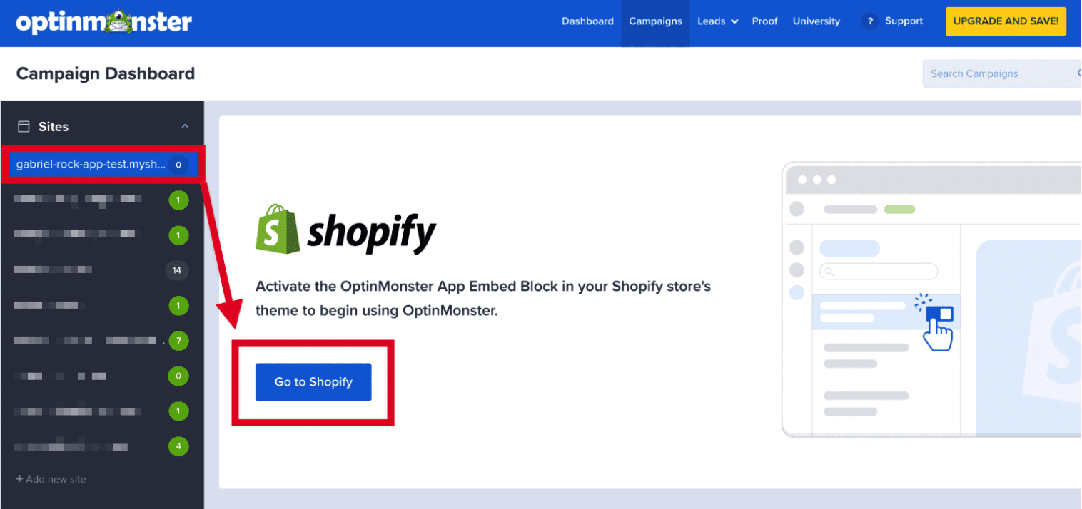 Go to Shopify to finish configuring your store. - OptinMonster Go to Shopify to finish configuring your store.