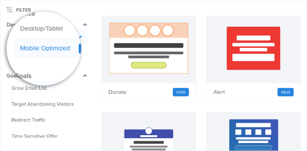 Mobile Optimized Templates in OM-min - OptinMonster Mobile Optimized Templates in OM